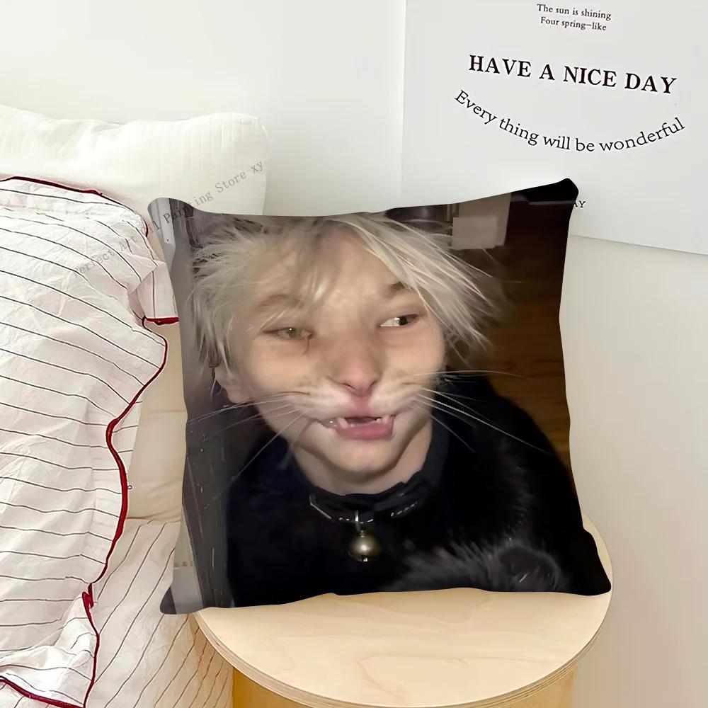 American N-Nettspend Rapper Pillow Case Square Pillow Bedroom Sofa Leisure Comfort Cushion Car Living Room Home Decoration