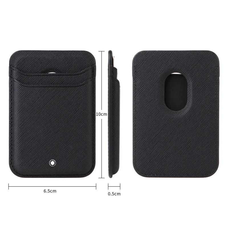 High-end Business Sle Cross Carbon Fiber Leather Strong Magnetic Card Holder For Magsafe For IPhone 17 Pro Max For Samsung Wallet Dual Card Slots Case