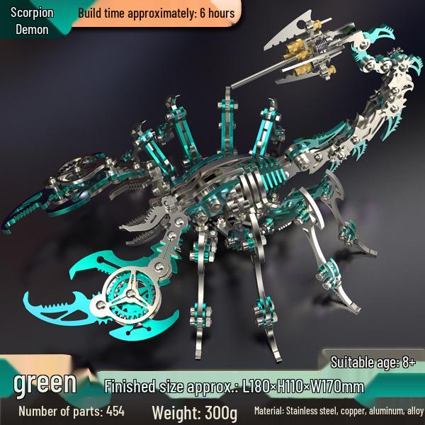 Colorful Scorpion 3D Metal Puzzle: Handmade, Movable, Creative Gift Toy