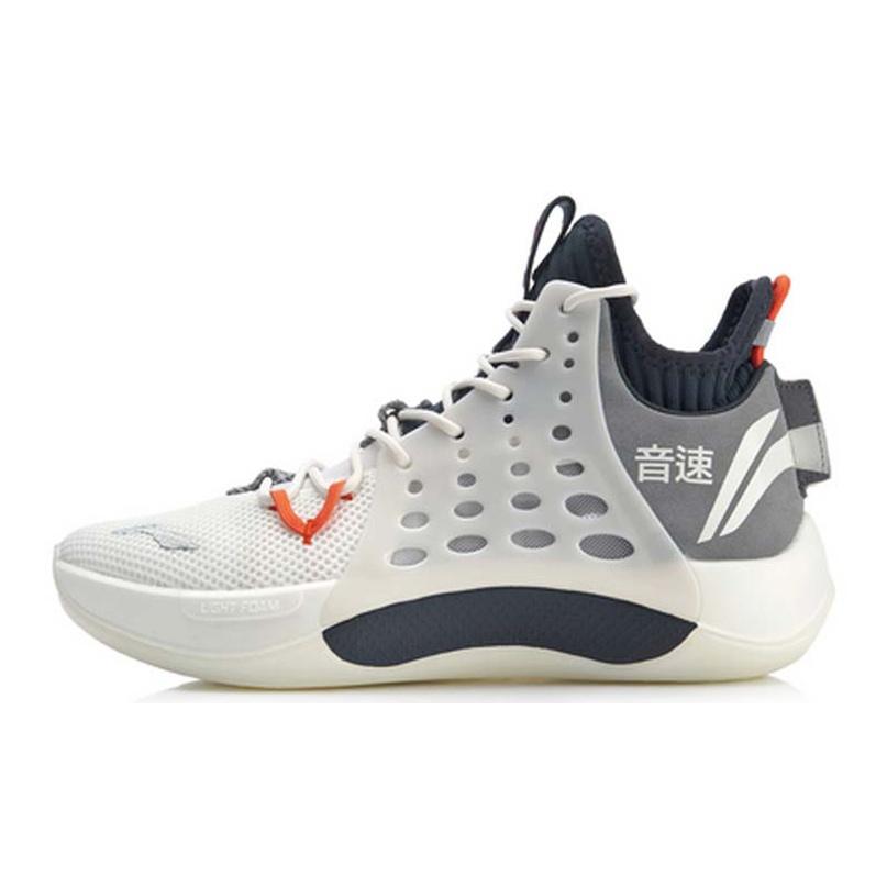

LiNing SONIC 7 Амортизирующие Противоскользящие Износостойкие Низкие Баскетбольные Кроссовки Серо-Белые 43