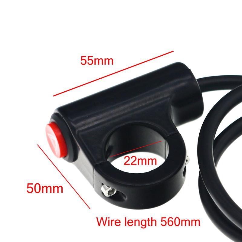 LMoDri Motorcycle ON-Off Switches Aluminum Alloy 22mm 12V Double Flash Warning Emergency Lamp Signal Flasher Hazard