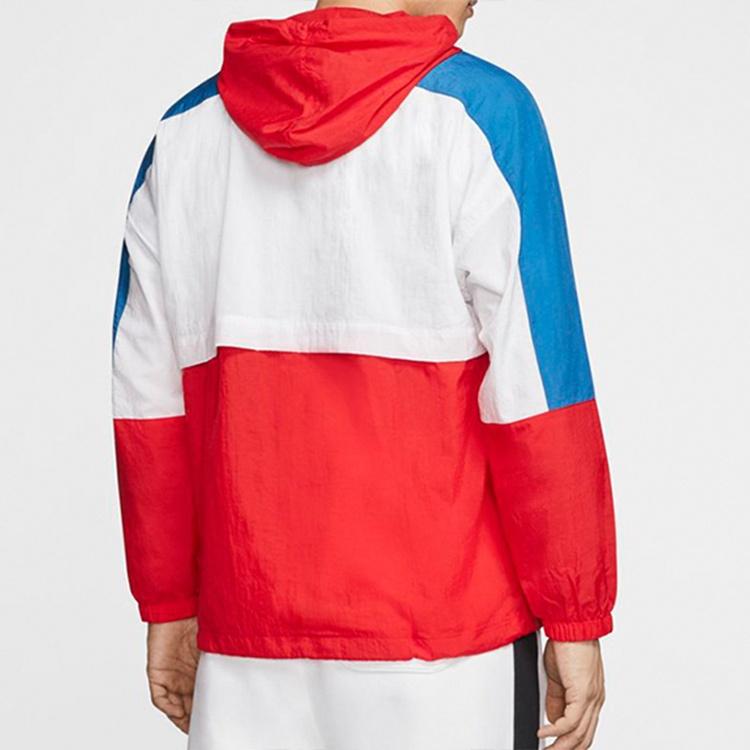 Nike Jackets Men's University Red/White/Industrial Blue Stand Collar Moderate Other CJ4561-657