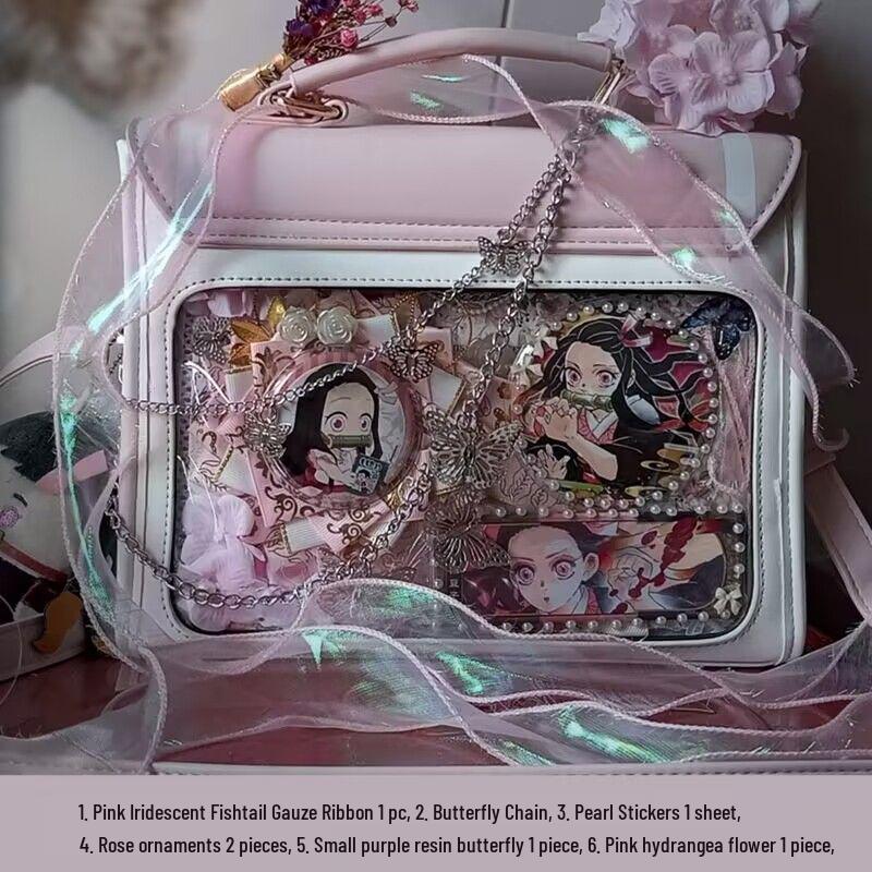 Decoration Filler Material Pack: DIY Handmade Accessories Set with Tanmei Zha Background Paper and Bag