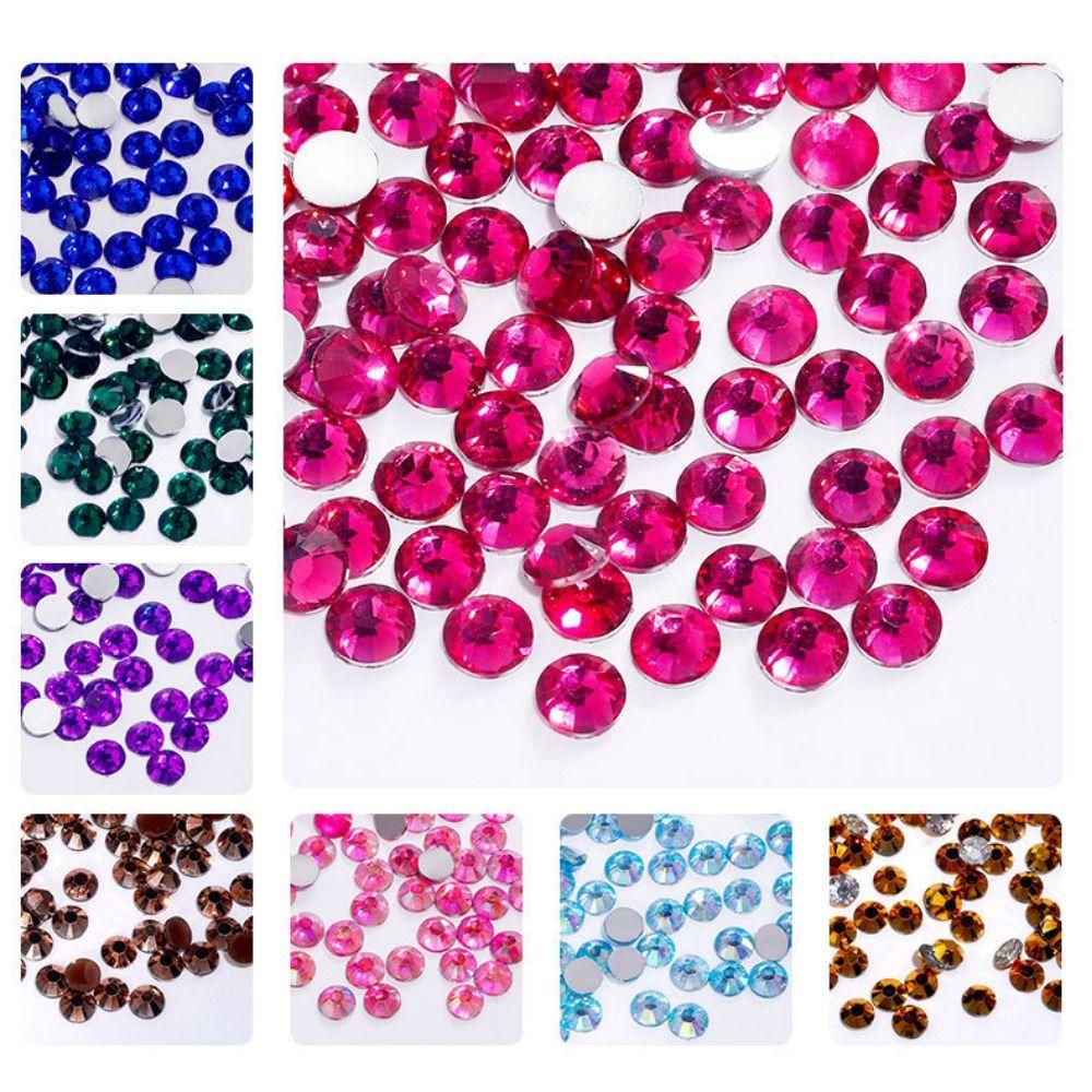 42 Girds 3D Fingernail Rhinestones 3D Glass Nail Charms Jewelry Accessories