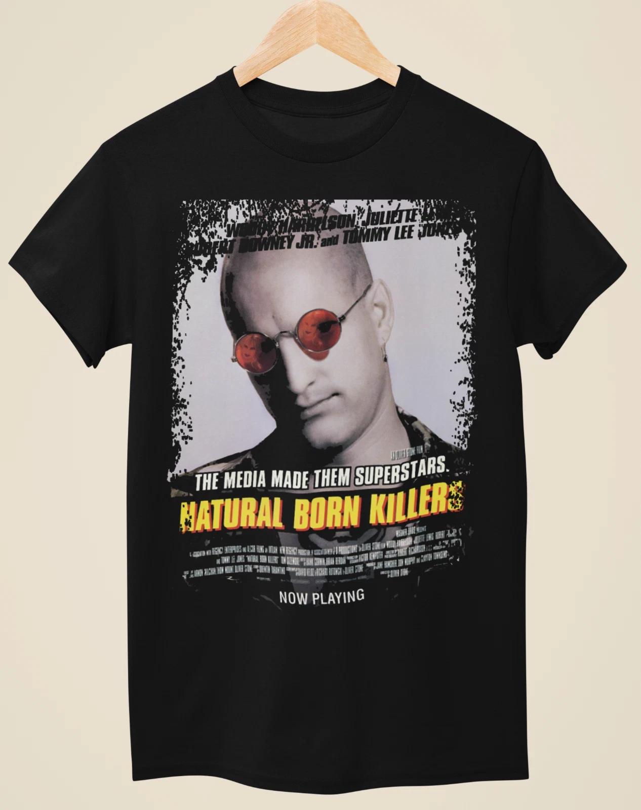 Natural Born Killers - Movie Poster Inspired Unisex Black T-shirt S