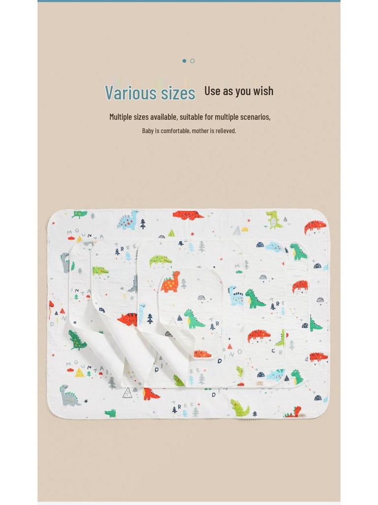 Breathable Waterproof Washable Cotton Baby Diaper Pad - Leak-Proof Protection for Newborns