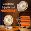 Rechargeable Clip-On Fan: Silent, USB-Powered, Desktop & Dorm Use, Adjustable Head, High Wind, Lithium Battery