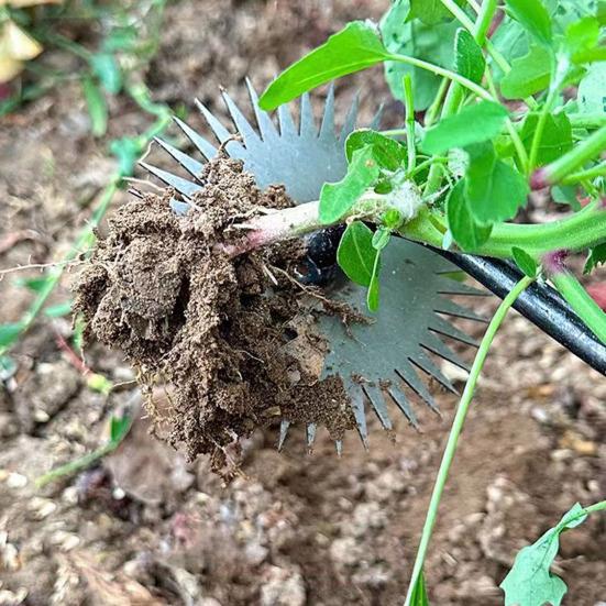 Weeding Artifact Uprooting Garden Weeder Tool with Non-Slip Handle Sharp Tines Design High Strength Hand Weeder Garden Tool