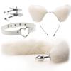 Erotic Ear Hairpin Vestibule Anal Plug Female Utensils Sex Toys Sm Metal Erotic Set Foxtail Four Sets