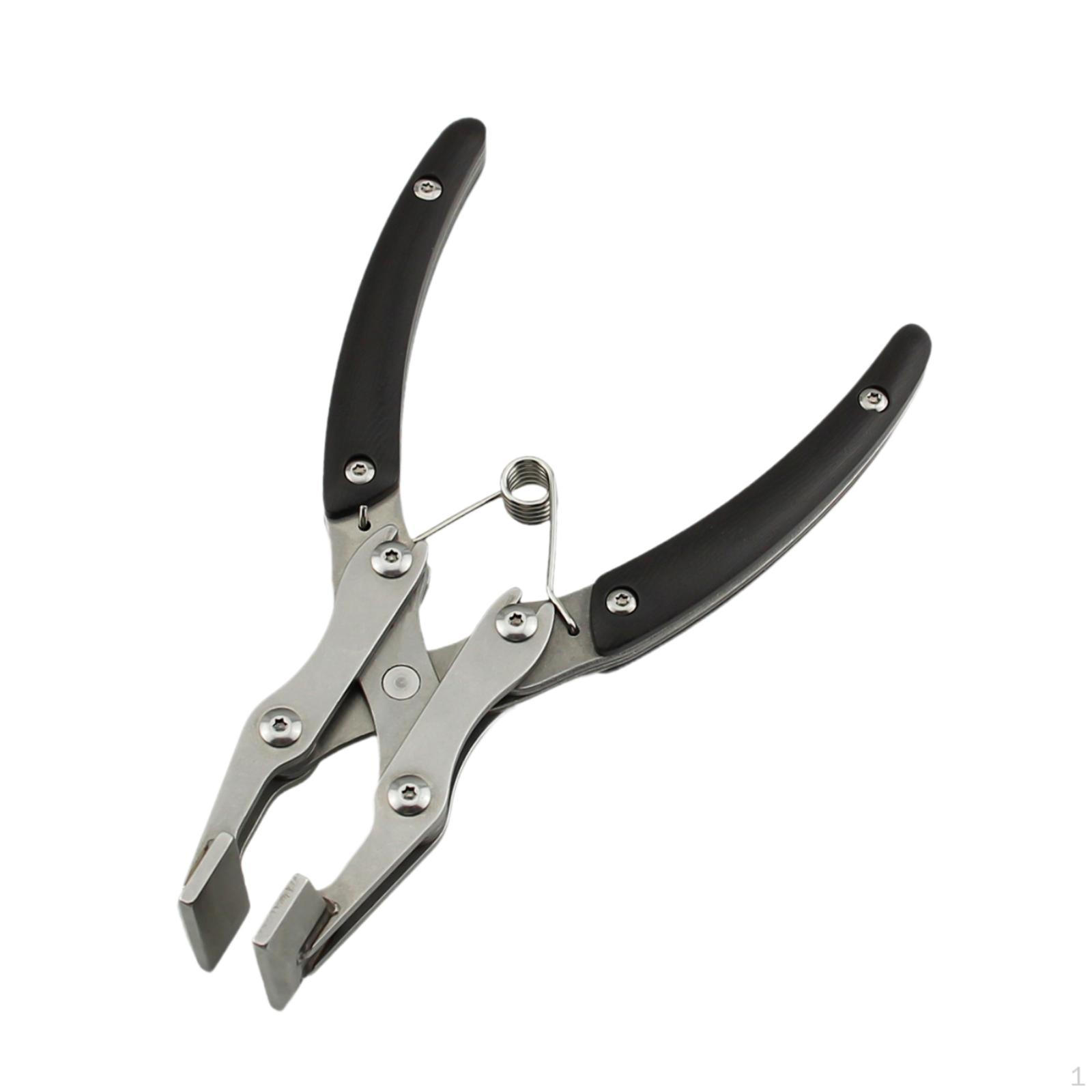 

Leather Press Pliers Edge Adjustment DIY Flatten Non Slip Handle for Belt Crafting Maximum Jaw 12mm