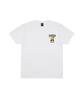 CREAM SODA LAB Camping Club Small Logo Short Sleeve T-Shirt White Lime