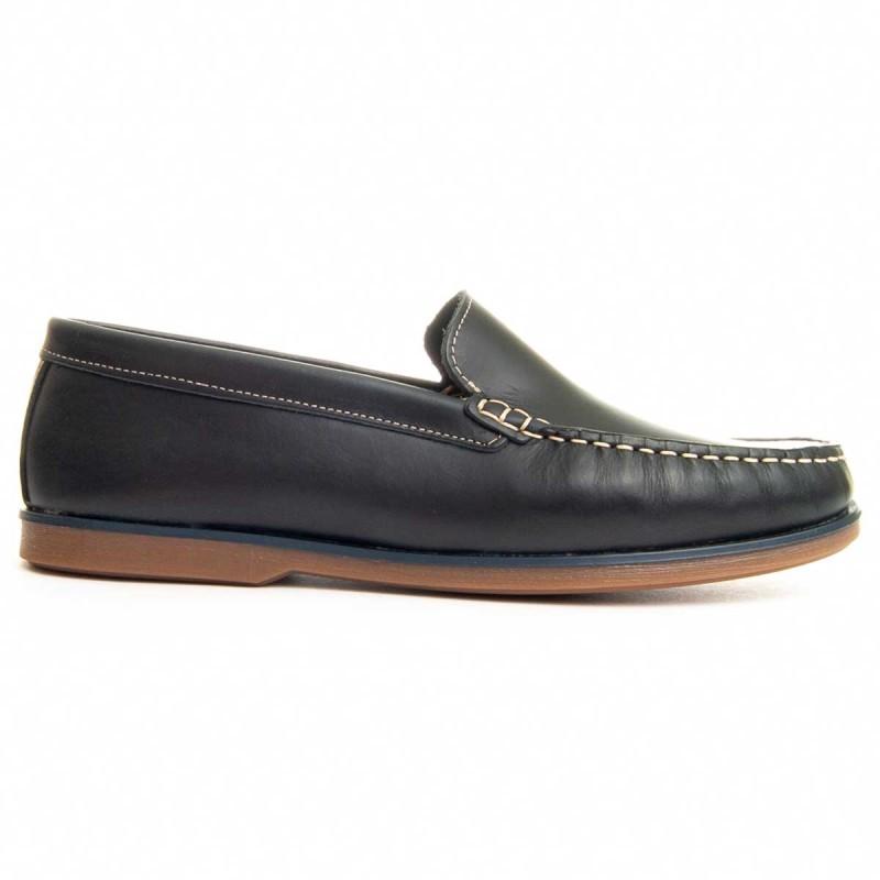 Mocasin Casual De Piel Para Hombre.  Purapiel  Mocca  89134
