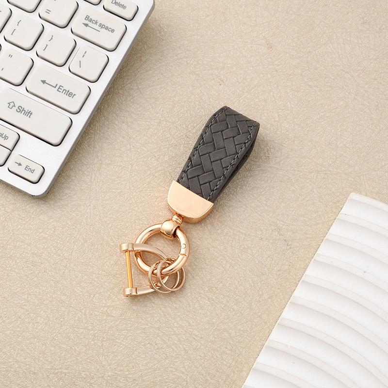 Cross-border Year of the Horse Car Home Keychain Wrist Rope Motorcycle Pendant Men's and Women's Metal Braided Rope Bag Key Chain