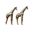 Vintage Mässing Giraff Prydnad Kontorsbord Skrivbordsdekoration Tehusdjur Miniatyrstaty Heminredning