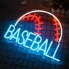Baseball Neon Sign Blue Neon Sign for Wall Decor USB Powered for Bedroom Shop Living Room Christmas Kids Gift Baseball Lover