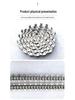 Stainless Steel Precision Roller and Conveyor Chain with Ear and Double-Sided Curved Plate.