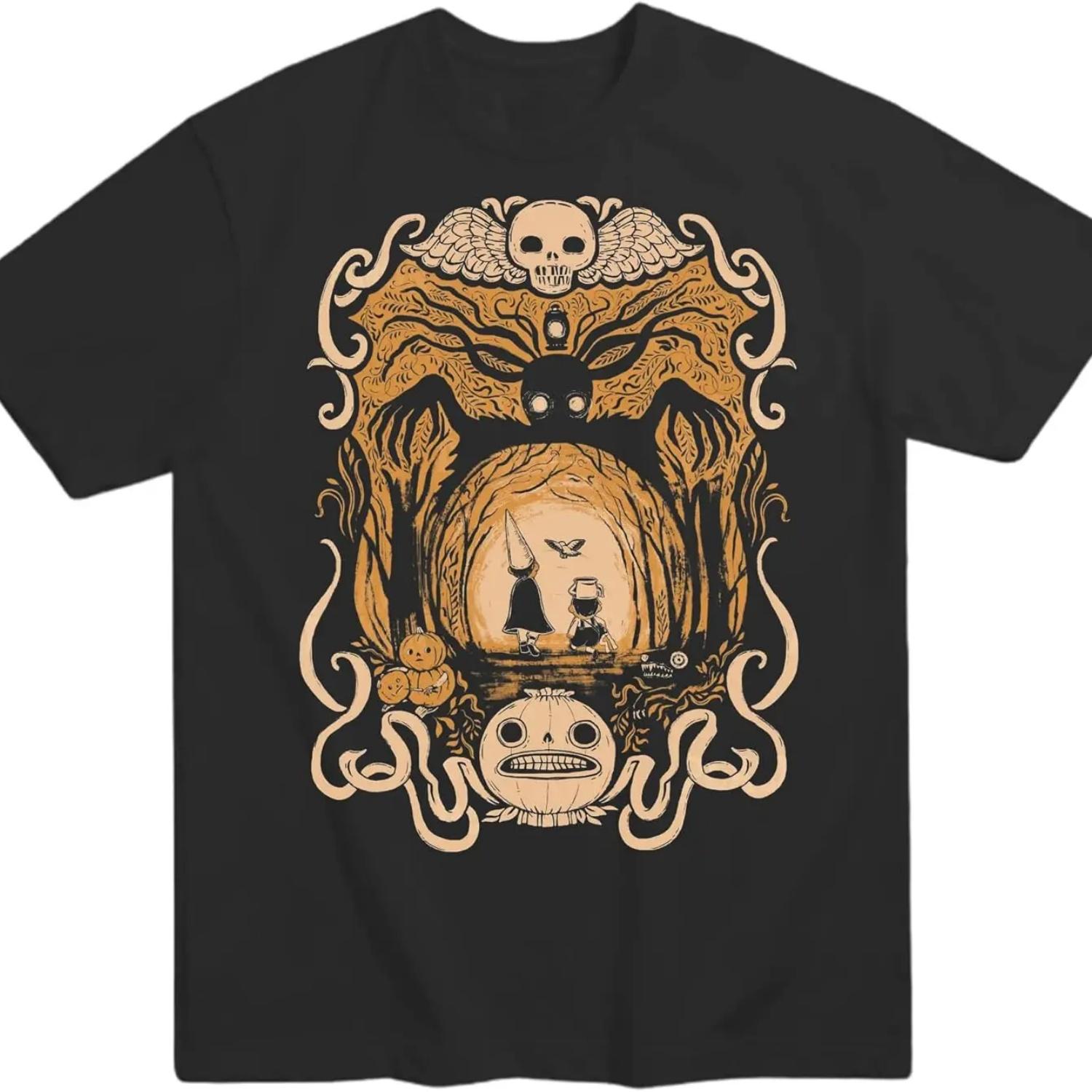 Over The Garden Wall Vintage Style T-Shirt, Halloween Movie T-Shirt,Spooky Season Tshirt,Comfortable pure cotton S