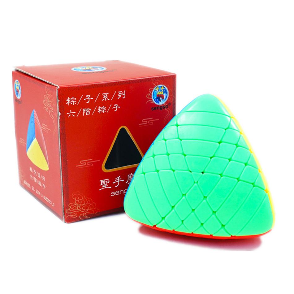 Shengshou 6X6X6 Mastermorphix Speed Cube 6X6 Rice Dumpling Magic Puzzle Cube Shengshou 6X6 Pyramid-Shaped Cubo Magico