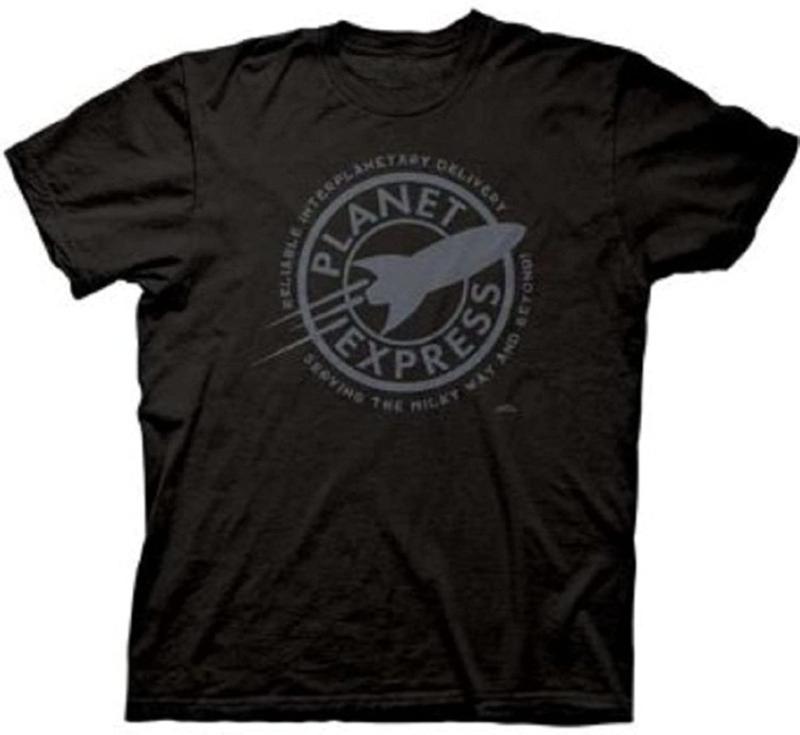 Futurama Faded Planet Express Black T-Shirt Cartoon Adult Swim Gift T-shirt V-neck Sweatshirt Hoodie Tank Top for Men Women Kids