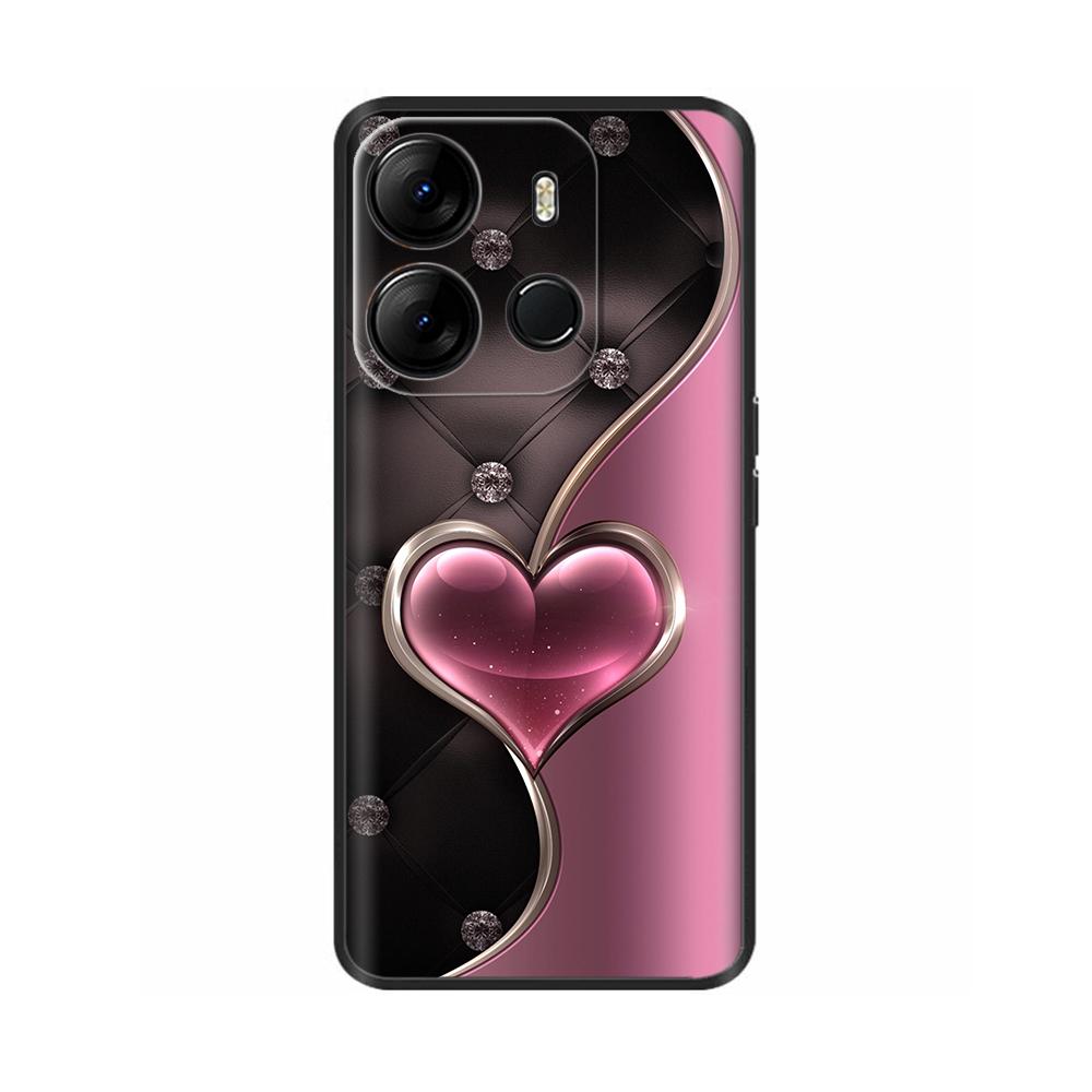 Für Tecno Spark Go 2023 Hülle Beliebte Blumen Silikon Handyhülle Für Tecno Pop 7 Pro Cover SparkGO Hüllen Schutzhüllen Schalen