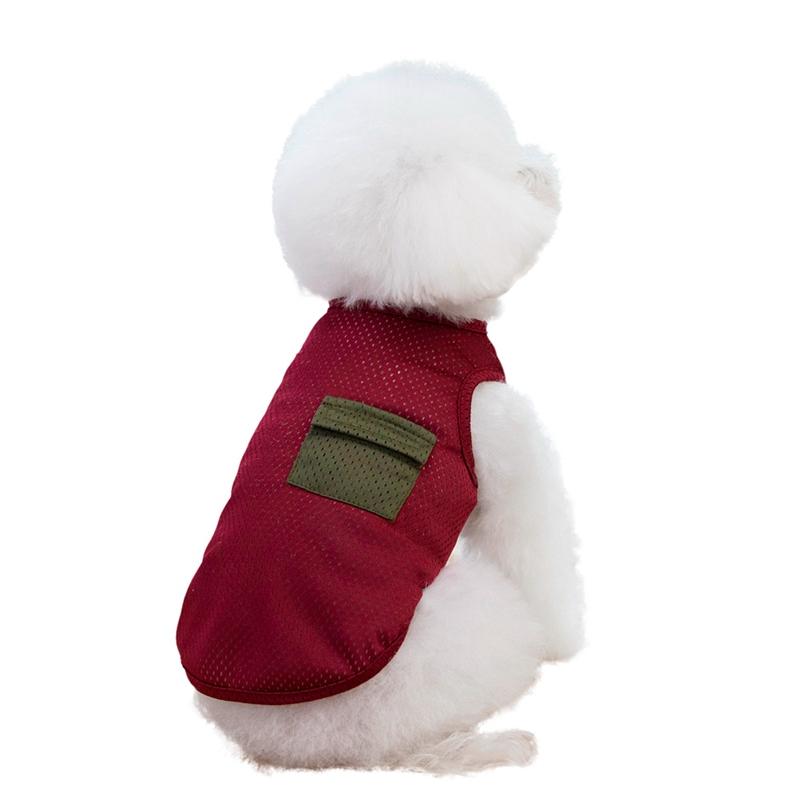 

Костюм для питомца собаки кошки весна/лето сетчатый жилет дышащая одежда M