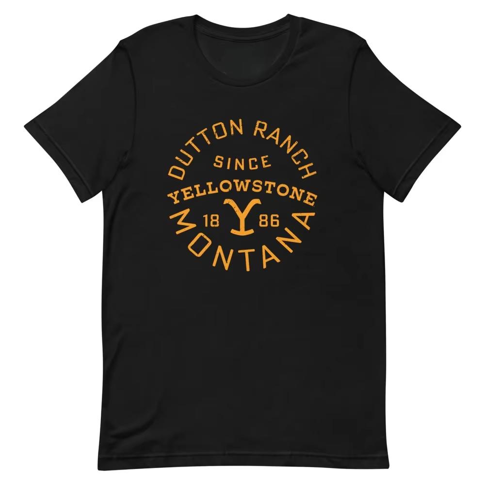 2026 New American drama Yellowstone Dutton Ranch unisex T-shirt, summer High-Quality Men's women's fashion graphics Polyester shirt
