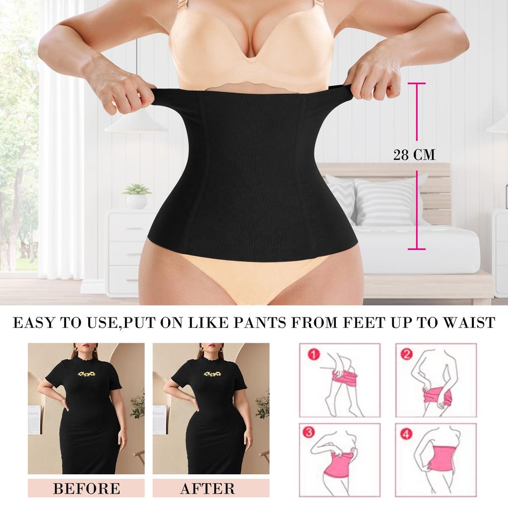 Women Seamless Postpartum Recovery Girdle Support Belly Band Colombianas Sweat Belt Waist Trainer Shaper