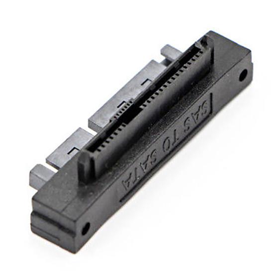 SFF-8482 SATA 22 Pin to 7+15 Pin SATA Male HDD Hard Drive Adapter 90 Degree Angle