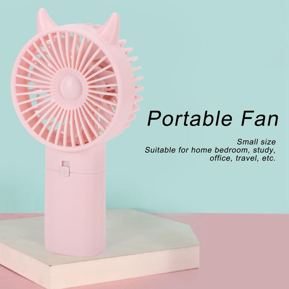 Mini Pink Handheld Fan – Portable, Quiet, 15x8x4cm