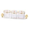 3x Seasoning Jar Decorative Storage Seasoning Container Box with Spoon Lid and