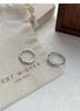 Sterling Silver Mobius Strip Couple Rings - Elegant, Adjustable, Light Luxury Valentine's Day Gift