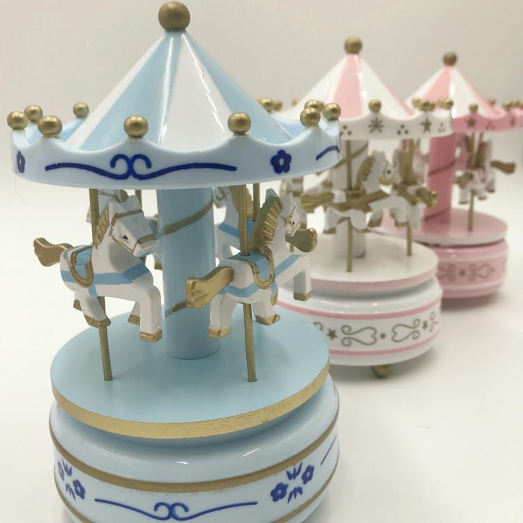 Music Box Carousel Birthday Cake & Christmas Decoration Gift