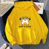 Hamster Print Hoodies Spring Autumn Kawaii Graphic Sweatshirts Harajuku Men's Clothing Oversized Woman Cartoon Sweatshirt