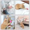 Cat Collar Feather Toy Interactive Cat Feather Wand Toy Hands Free Cat Teaser Wand with Bell Adjustable Collar for Indoor Kitty Solo Play
