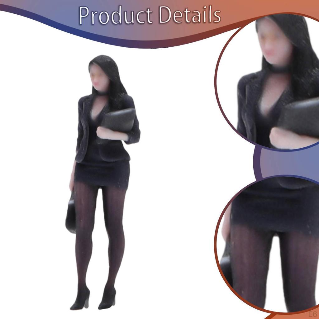 1/64 Female Figure Miniature Human Model for Scene