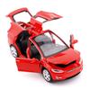 Hohe Simulation 1:32 Tesla MODEL X 90 Legierung Auto Modell Diecasts Spielzeugfahrzeuge Spielzeugautos Jungen Spielzeug Rückzieher Blinkendes Geräusch Kinder Geschenke