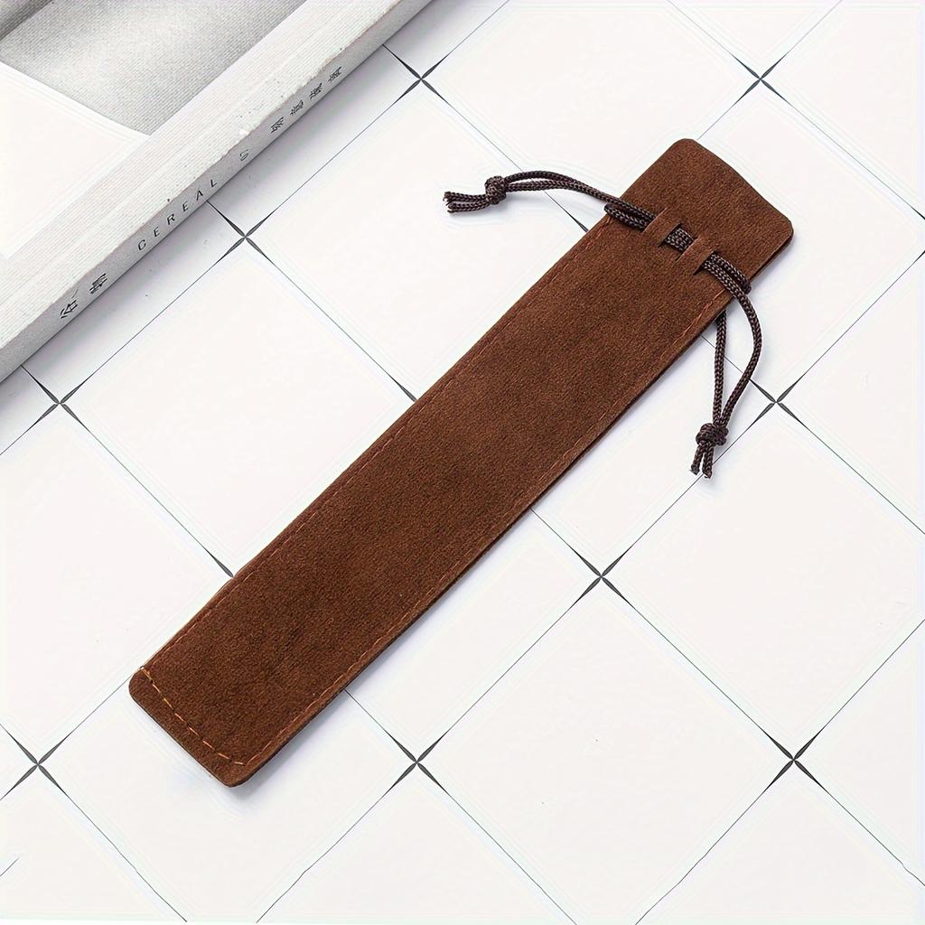 Luxury Crystal Pencil Cases - Double-Sided, Thick Plush Fabric Storage Bags for Copper & Fountain Pens