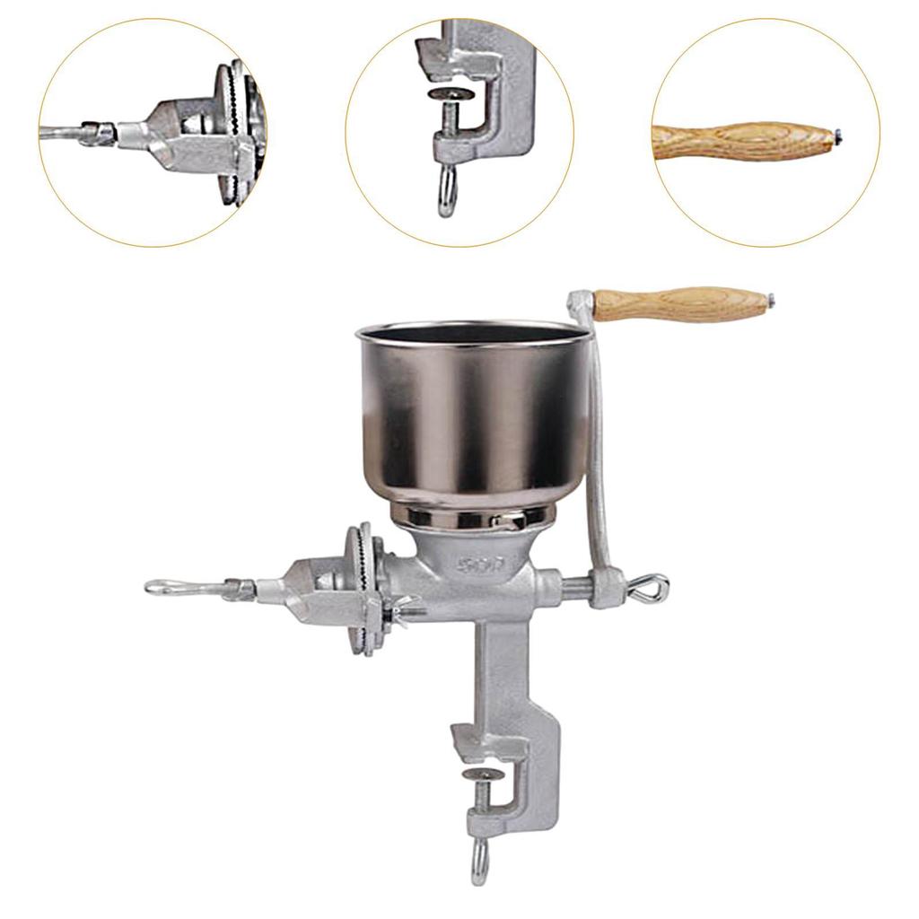 Corn Mill Machine Hand Crank Grain Peanut Bean Spice Oats Pepper Dry Milling