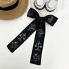 silk scarf, long strip, high-end temperament scarf, retro romantic headgear, bow headband, hair tie, streamer, waist silk scarf.