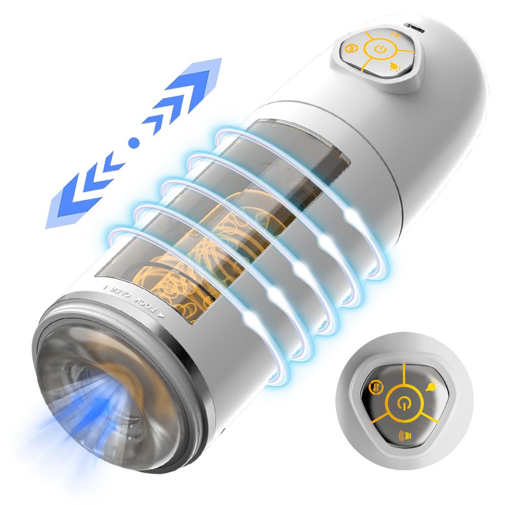 App Controlled Sex Toys for Men Male Masturbator Automatic Cup 10 Thrusting &Rotating Penis Stimulation Electric Male Stroker