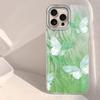 Green Butterfly Colorful Women Girls Phone Case for Iphone 16 15 14 7 8 Plus 13 11 12 Pro Max X XS XR SE 2022 16e TPU Bags Cover
