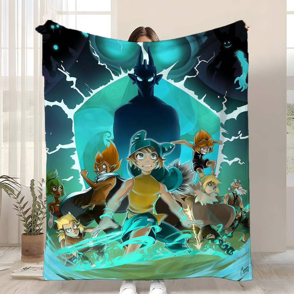 Game Dofus Throw Kid-Friendly Flannel Throw Blanket Soft Warm Anti-Static Washable All Season