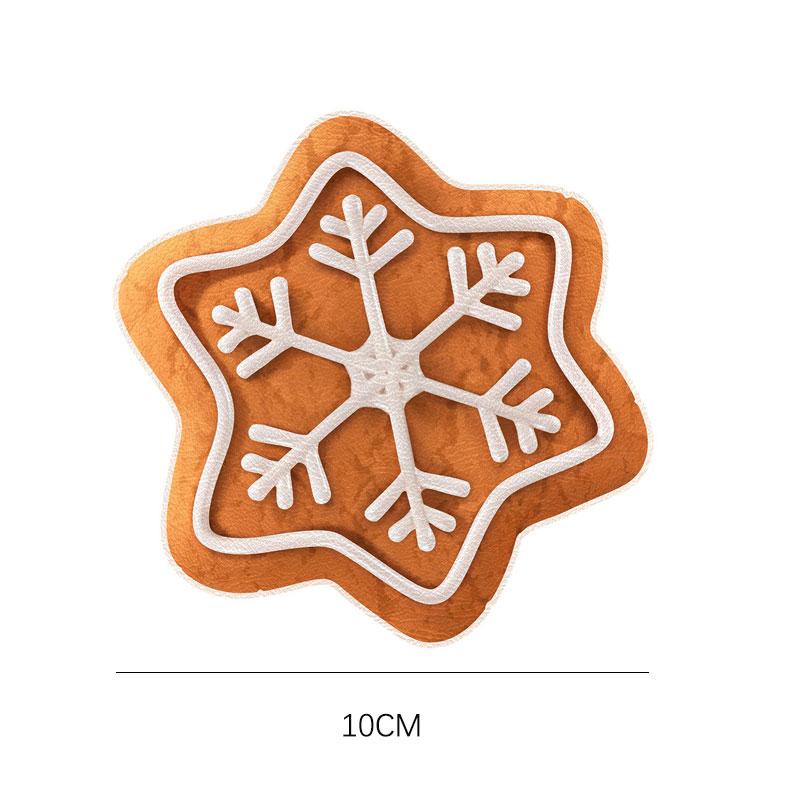 

1PCS Snowflake Shaped Coasters Christmas Accessories PVC Heat-resisting and Antiskid Cup Mats Reusable Drink Pad Kitchen Dishes