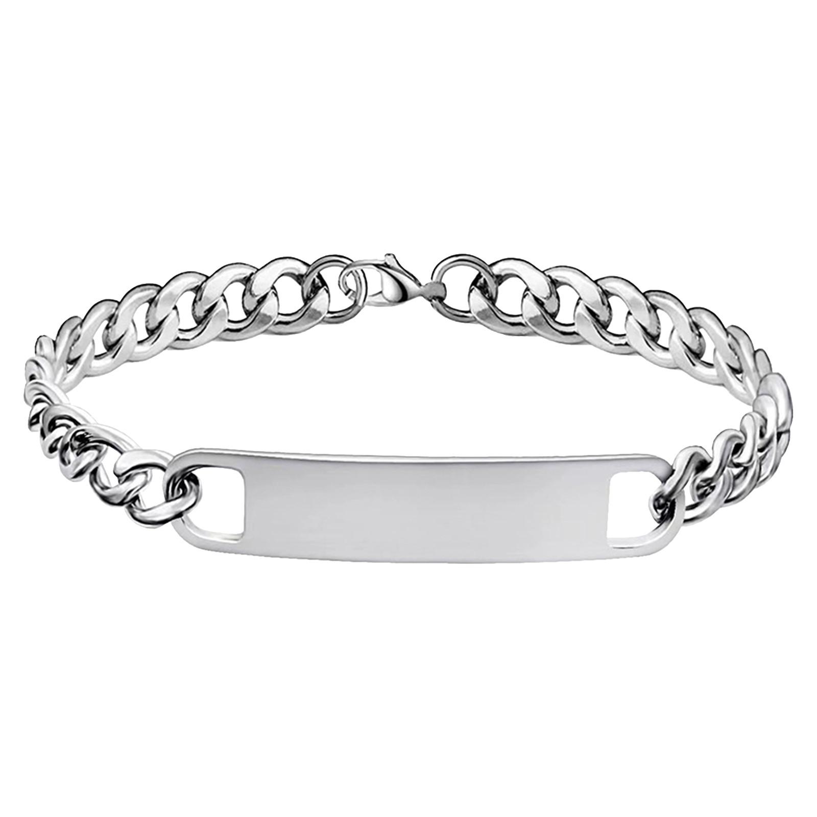 

Stainless Steel Bracelet One Size серебряный
