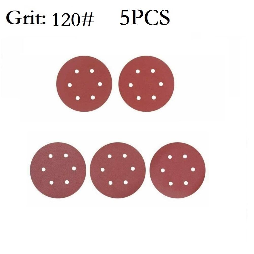 9 Inch 6 Holes 225MM Sanding Discs 40-2000 Grit Flocking Sandpaper Orbital Sander Hook And Loop Aluminum Oxide Sand Paper