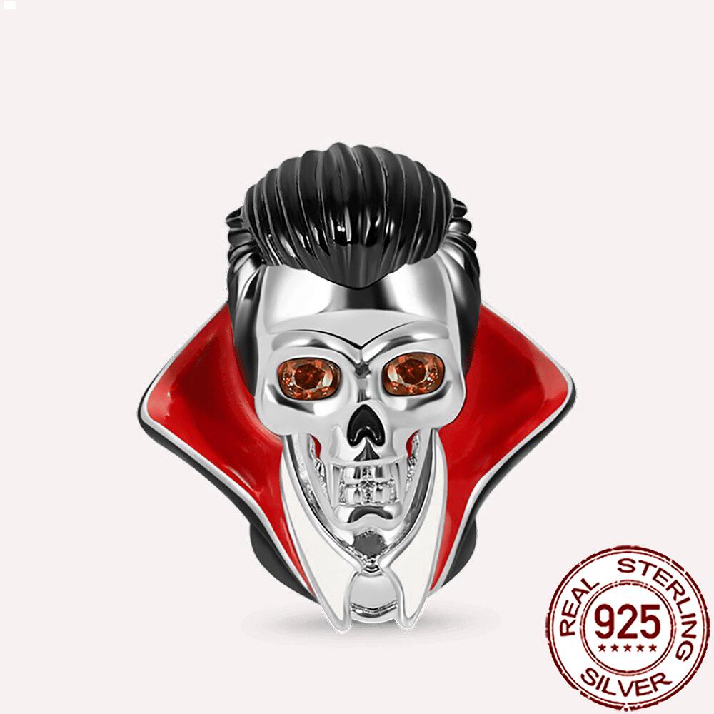 Gothic Charms Copper Halloween Nightmare Skull Skeleton Voodoo Doll Beads Fit Bracelet Necklace Diy Jewelry