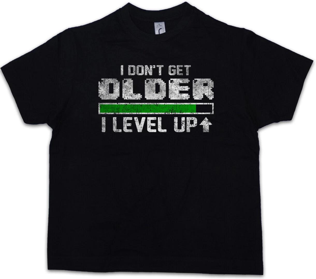 I DON T GET OLDER I LEVEL UP Kids Boys kids boys T-Shirt Fun Gamer Gaming Computer 130