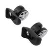 1 Pair Durable Mute Luggage Replacement Wheels PP PET Black Universal Wheel Replacement Swivel Wheels Trunk Wheels