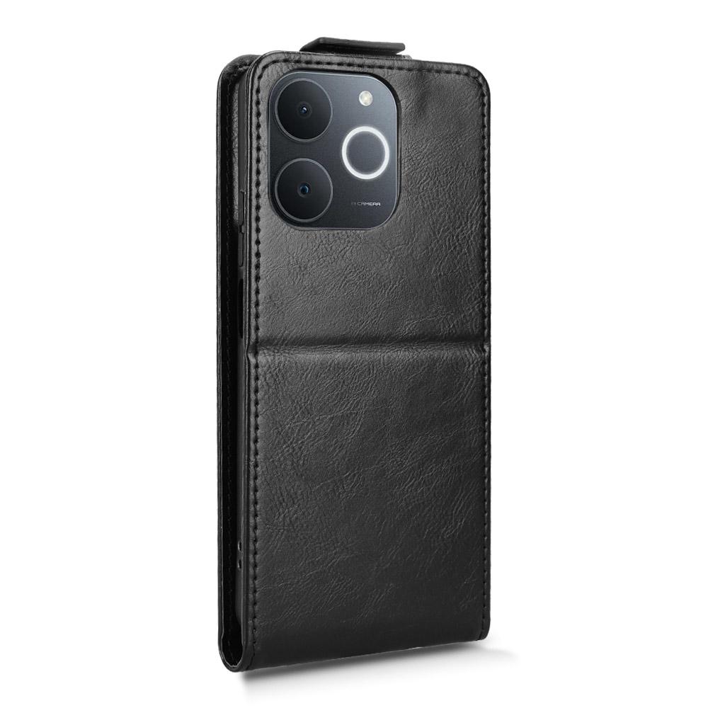 Stojanové pouzdro pro Realme Narzo 80 Lite 4G/C71 4G (Indie)/Poznámka 70T 4G Magnetická spona Vertikální vyklápěcí kožený kryt na telefon s držákem na karty