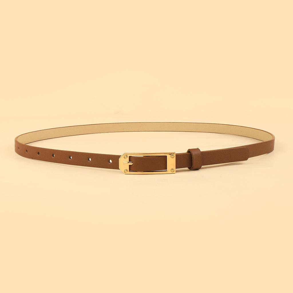 Ladies Fine Belt Alloy Pin Buckle Dress Sweater Decorative Sun Buckle Belt